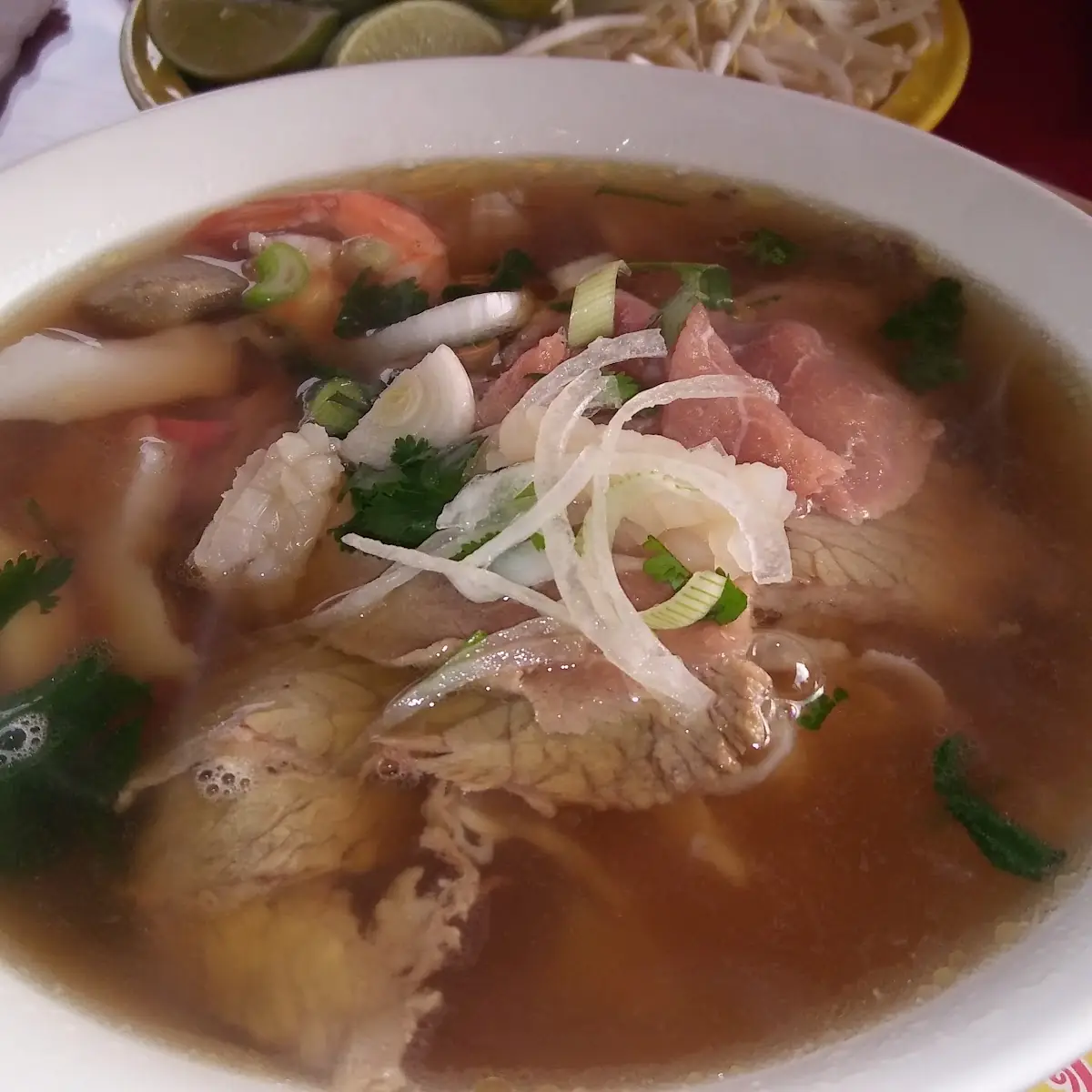 Rice Noodle Soup with Rare