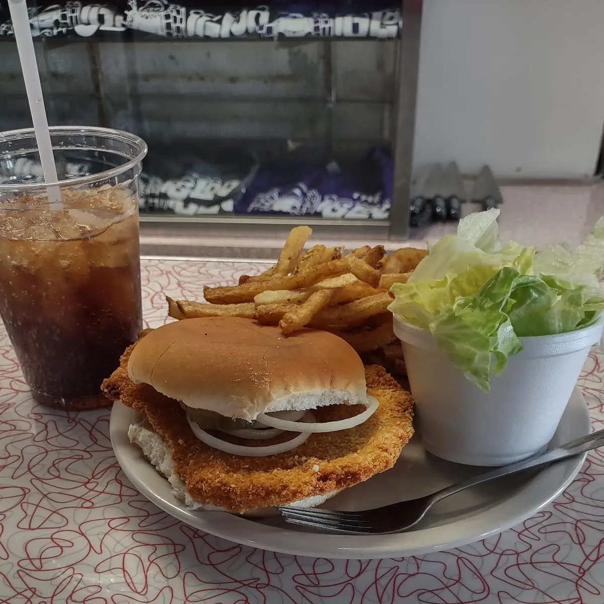 Breaded Pork Tenderloin Sandwich Dinner