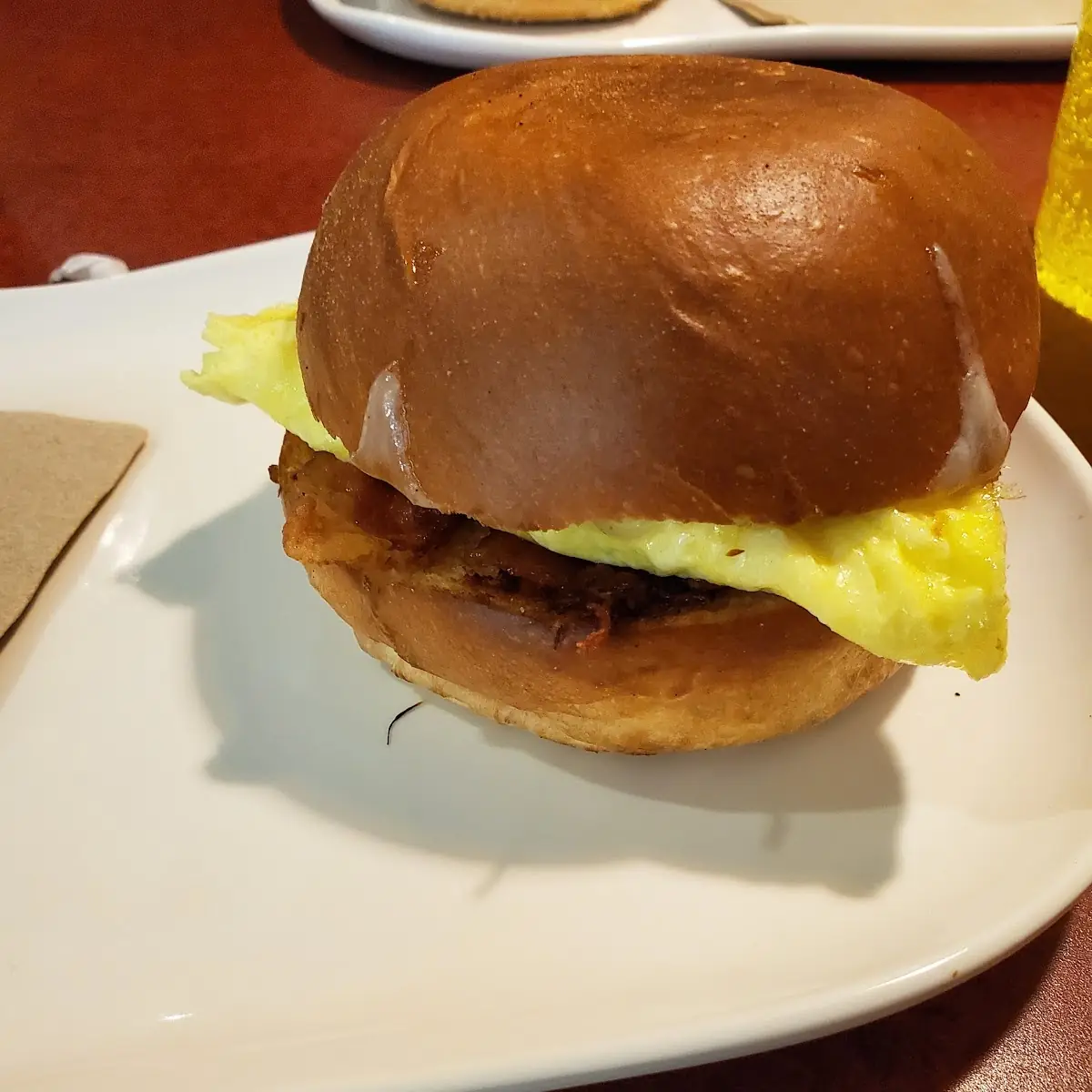 Bacon Egg and Cheese on a Brioche