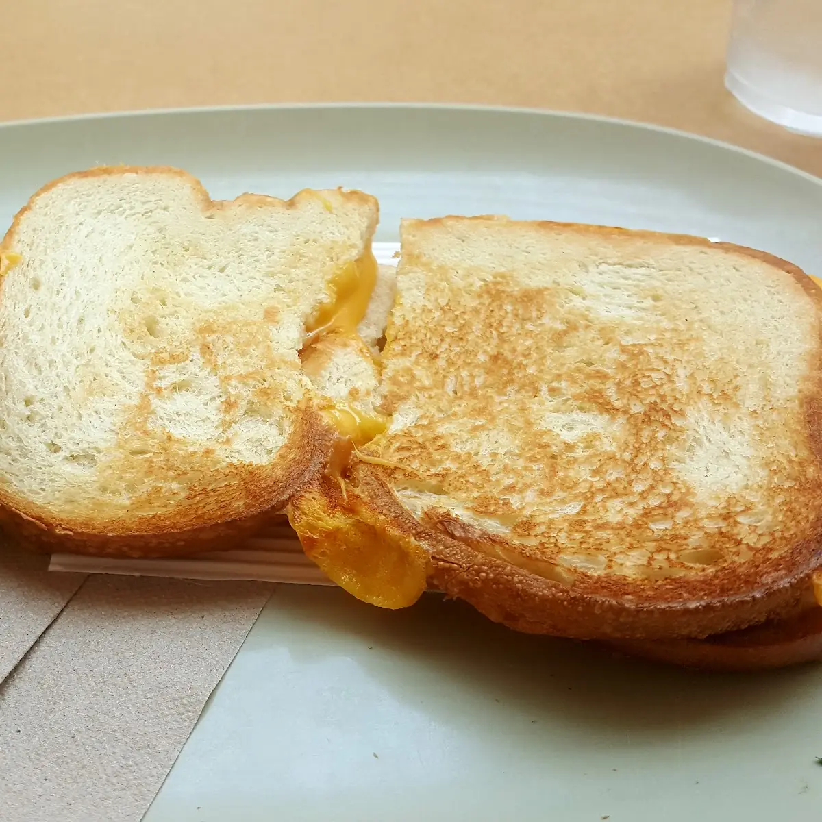 Cheese Sandwich and Apple