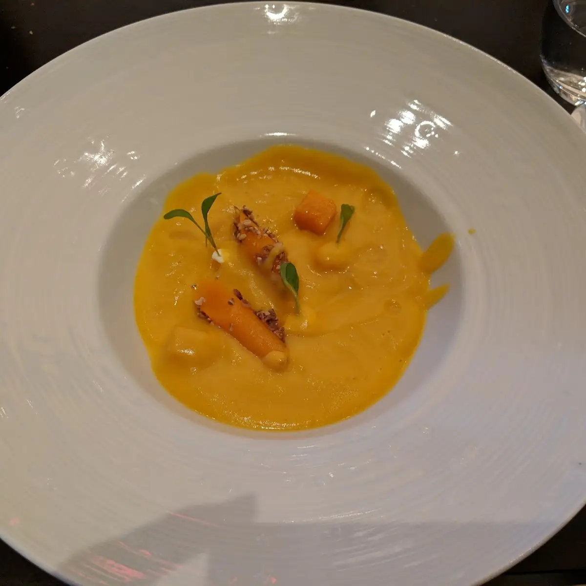 Santa Barbara Uni Orange Braised Daikon Lime Botarga and Oscietra Caviar