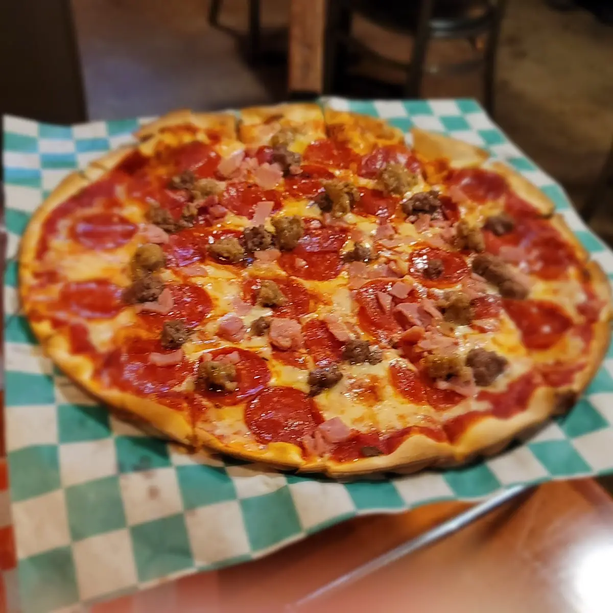 Pepperoni and Sausage Pizza Pie