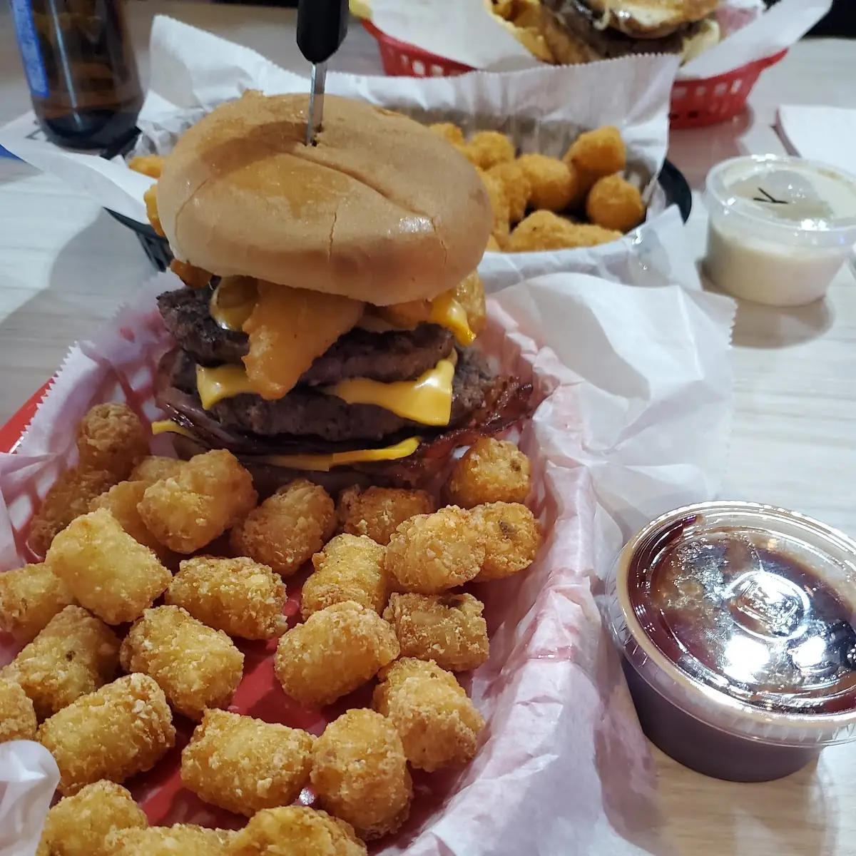 Double Cowboy Burger & Totts