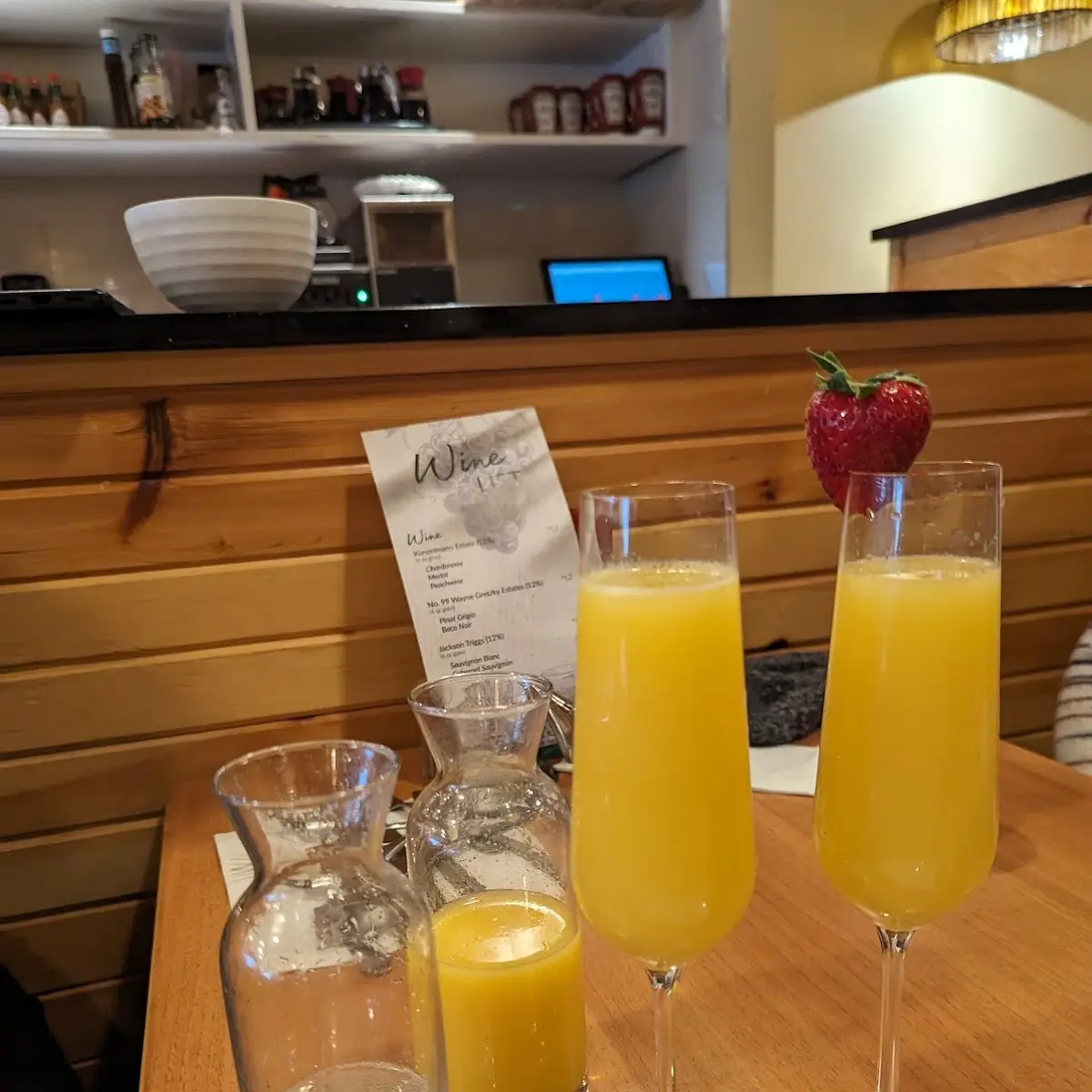 Mimosas, Sunset Grill