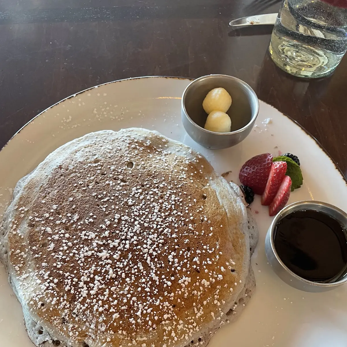 Blue Corn Pancake Breakfast