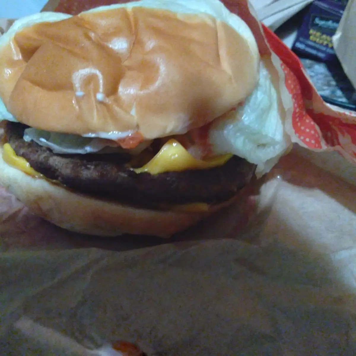 Jumbo Jack Cheeseburger