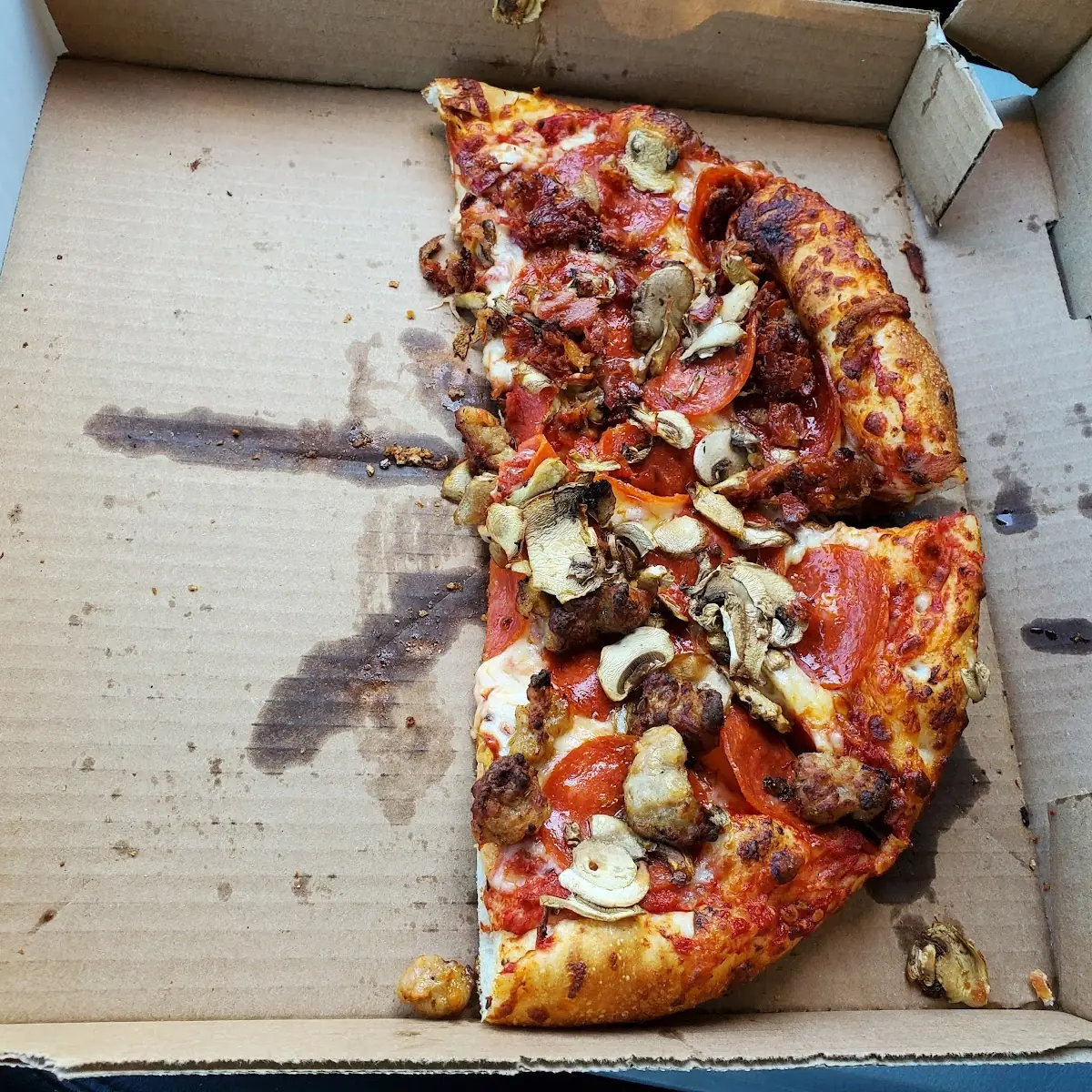 Pepperoni Mushroom 1 2 Bacon Other 1 2 Sausage