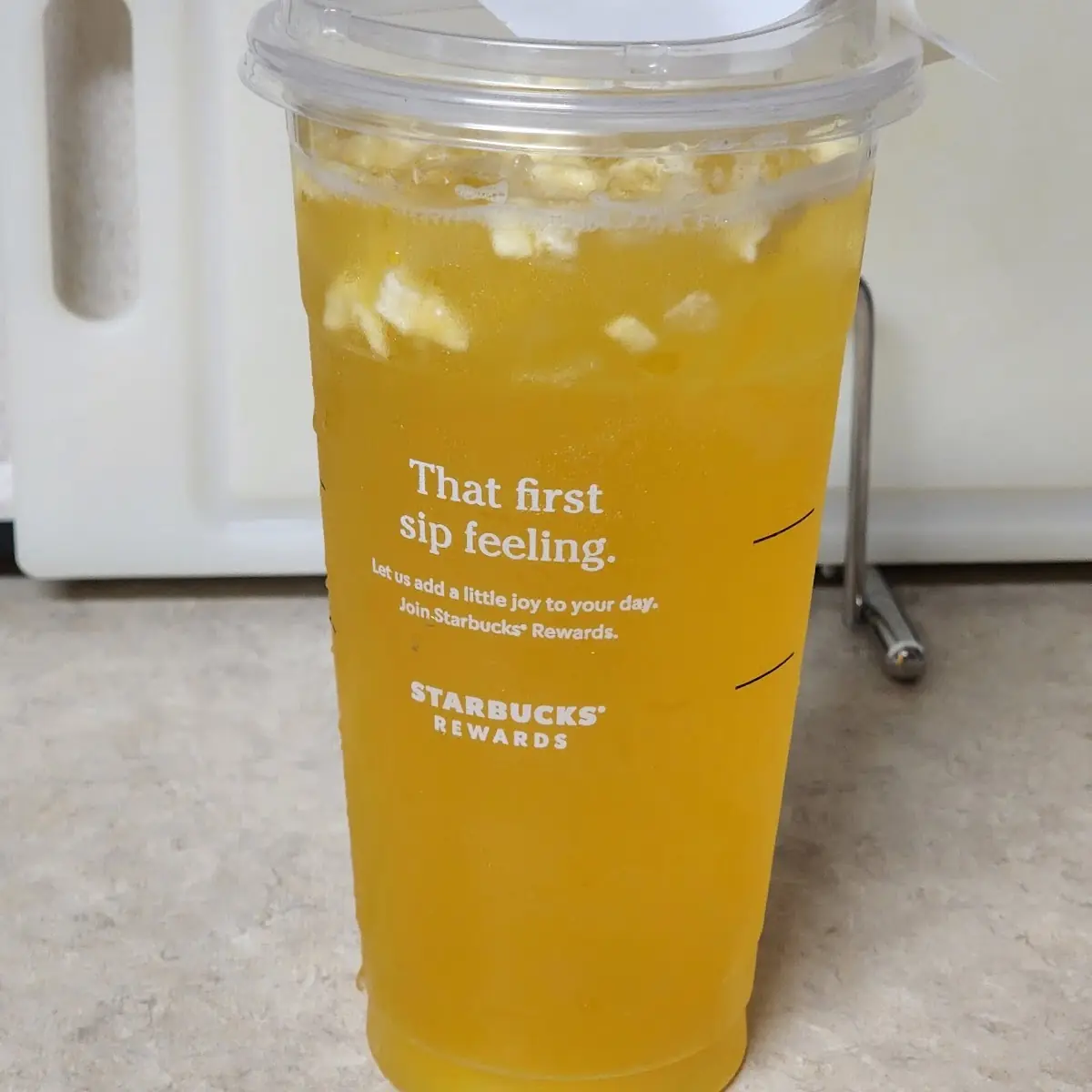 Pineapple Passionfruit Starbucks Refreshers Beverage