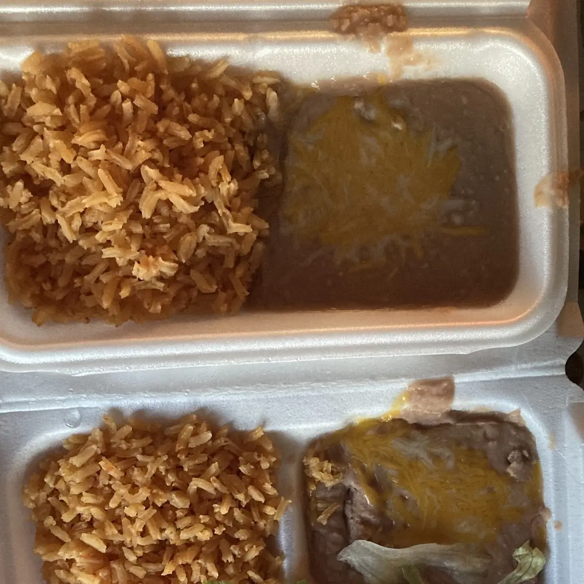 Combo 3 Beef Enchilada with Xtra Side Rice & Beans
