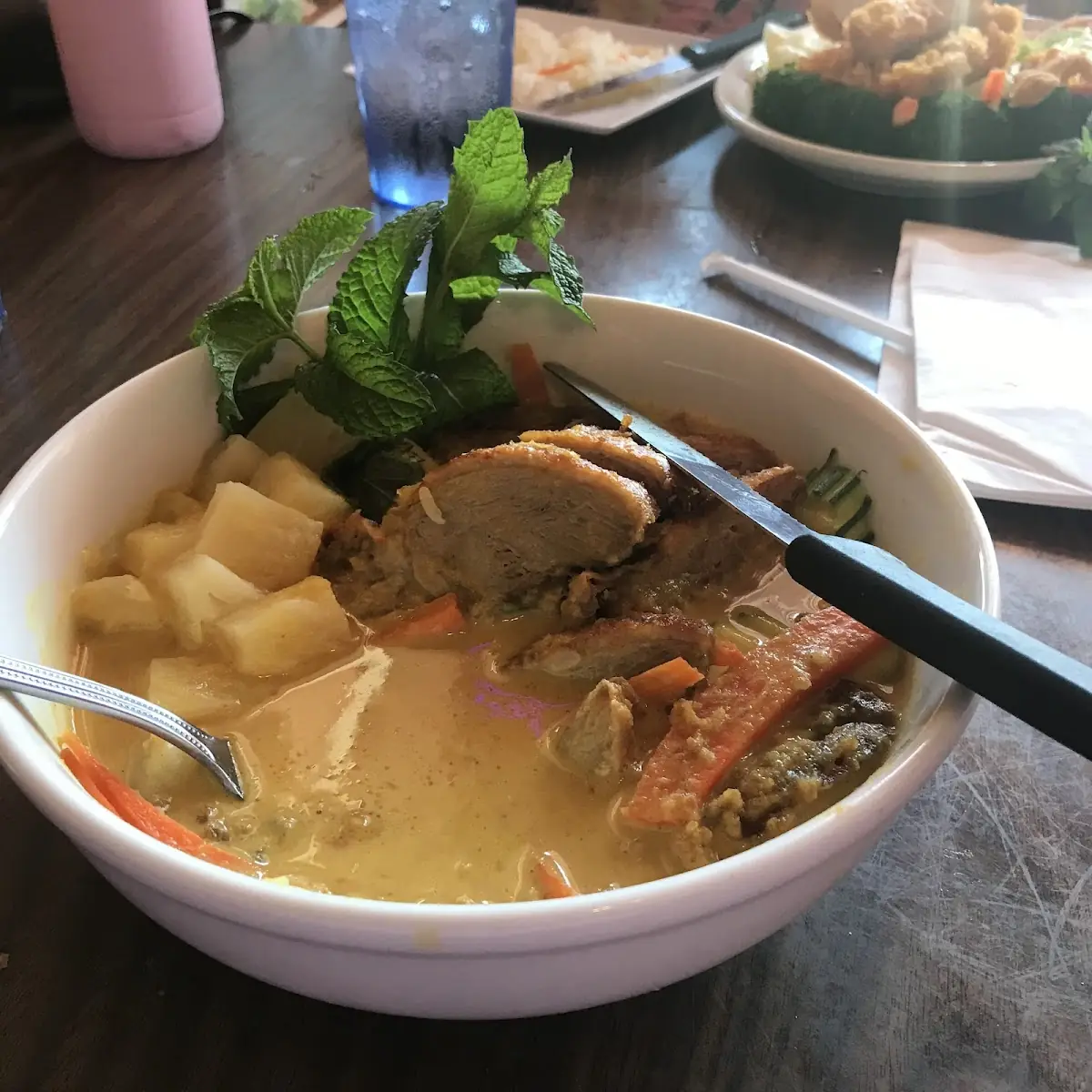 Massaman Curry Combo Chicken Pork Beef Shrimp
