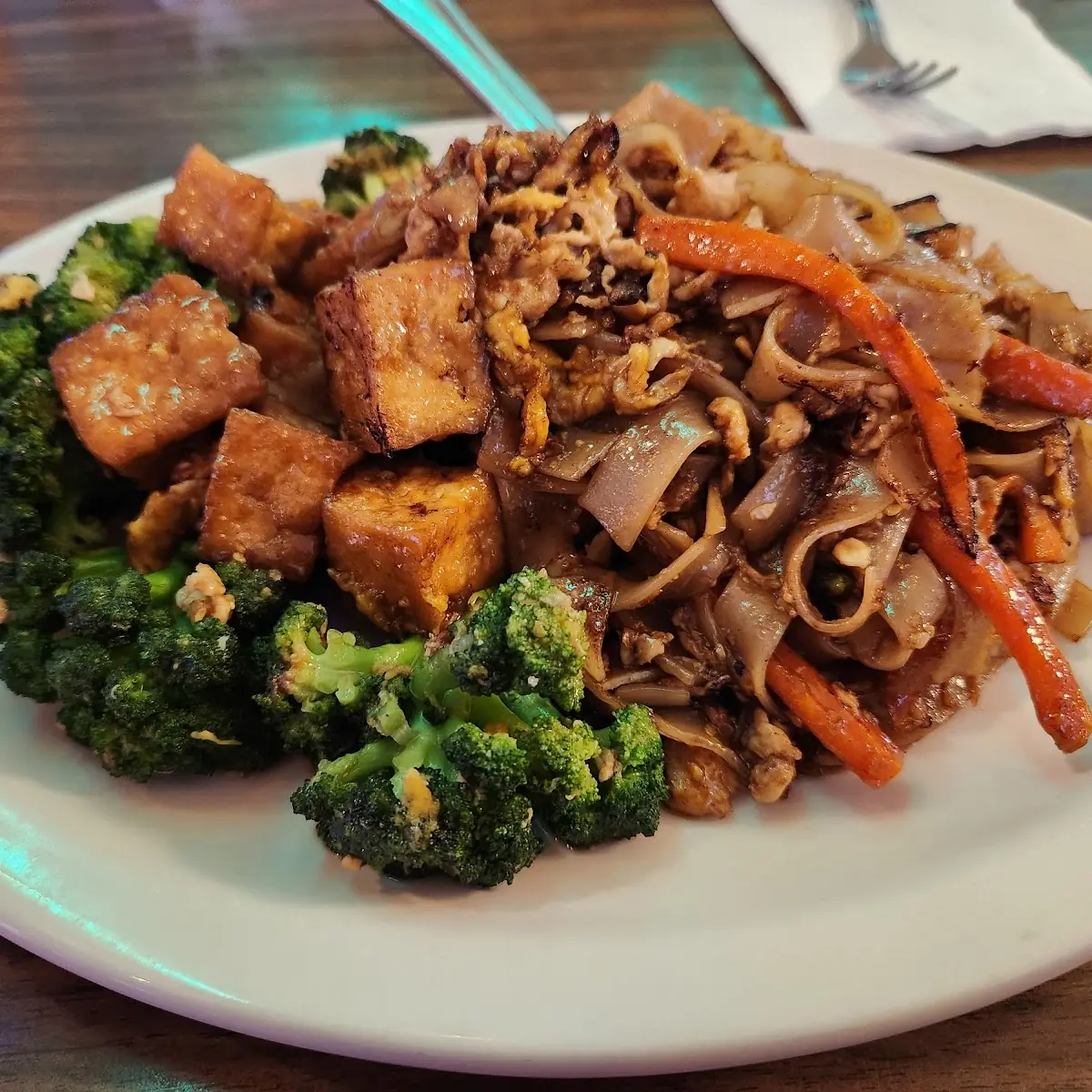 Pad See EW Combo Chicken Pork Beef Shrimp