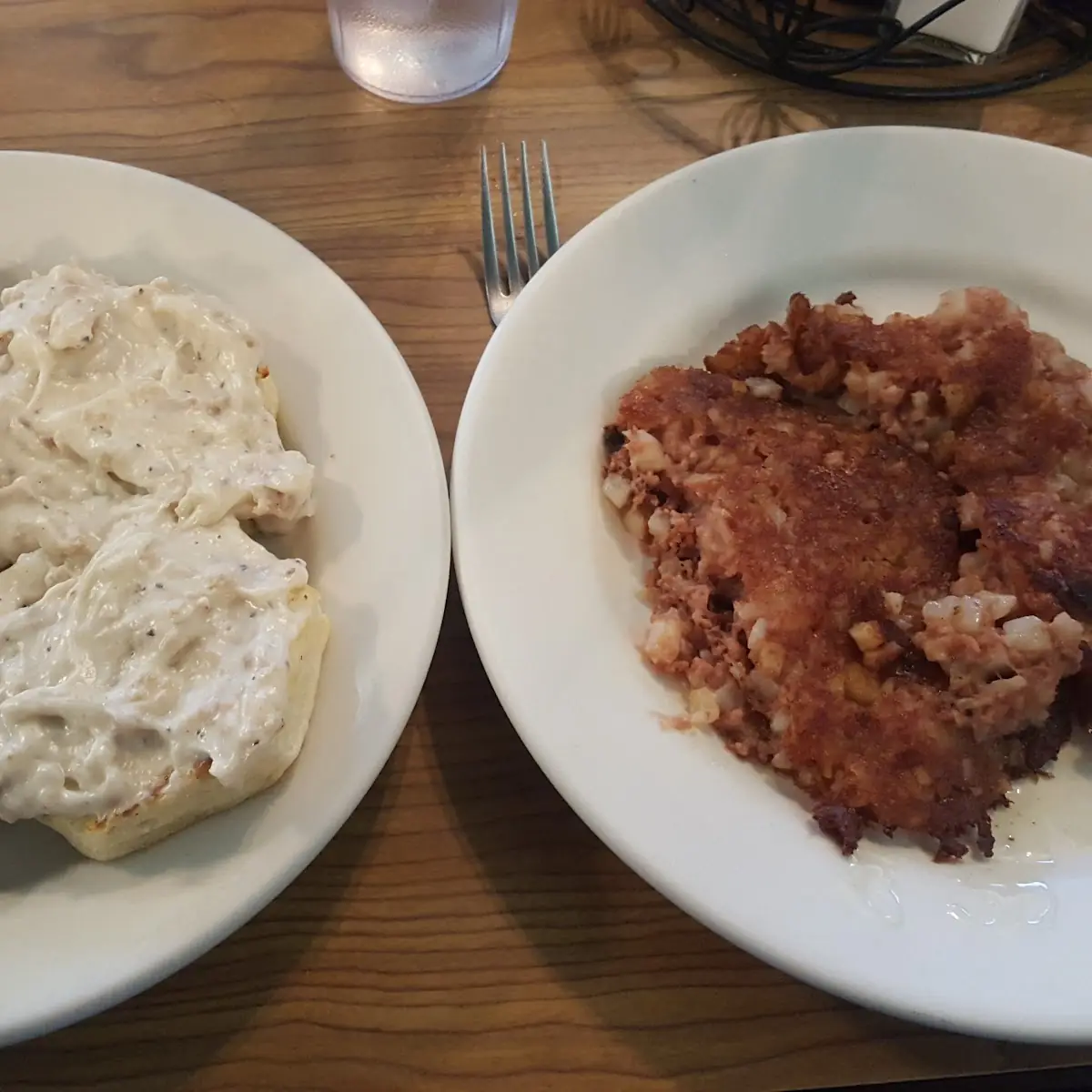 Biscuits and Gravy and Corned Beef Hash