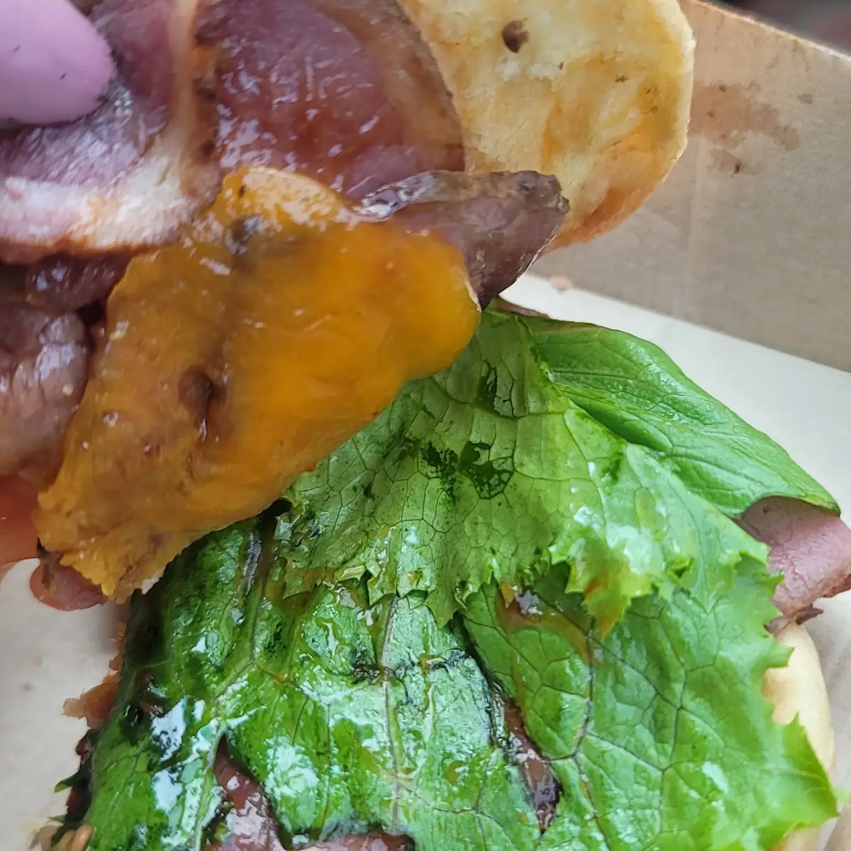 Quarter Pound Chopped Brisket Sandwich