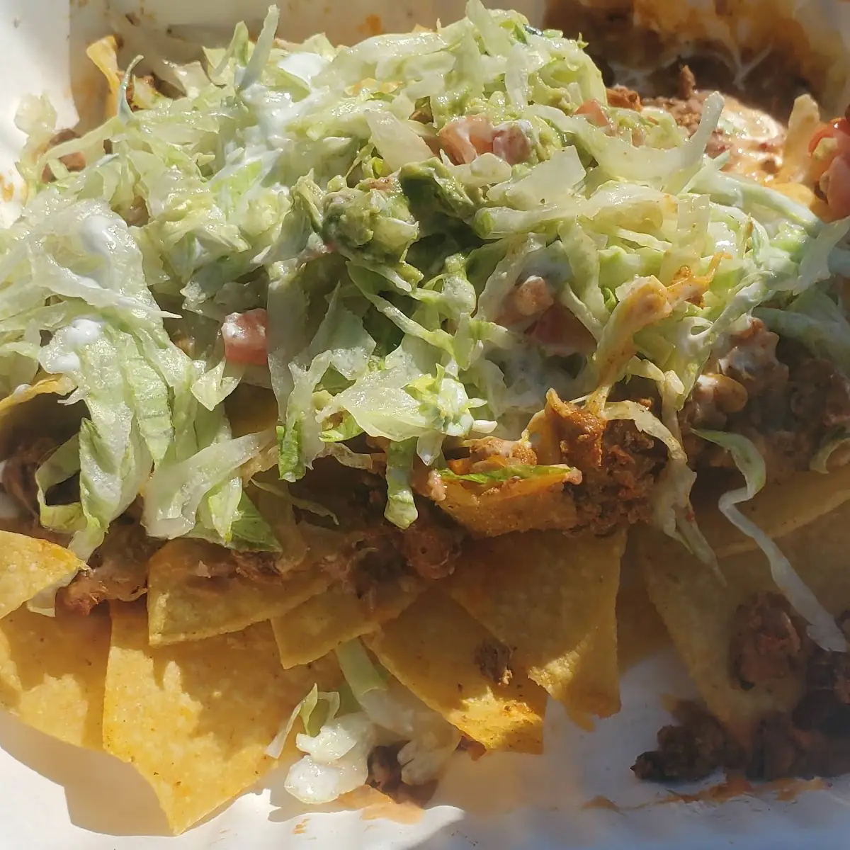 Nachos with Spicy Pork