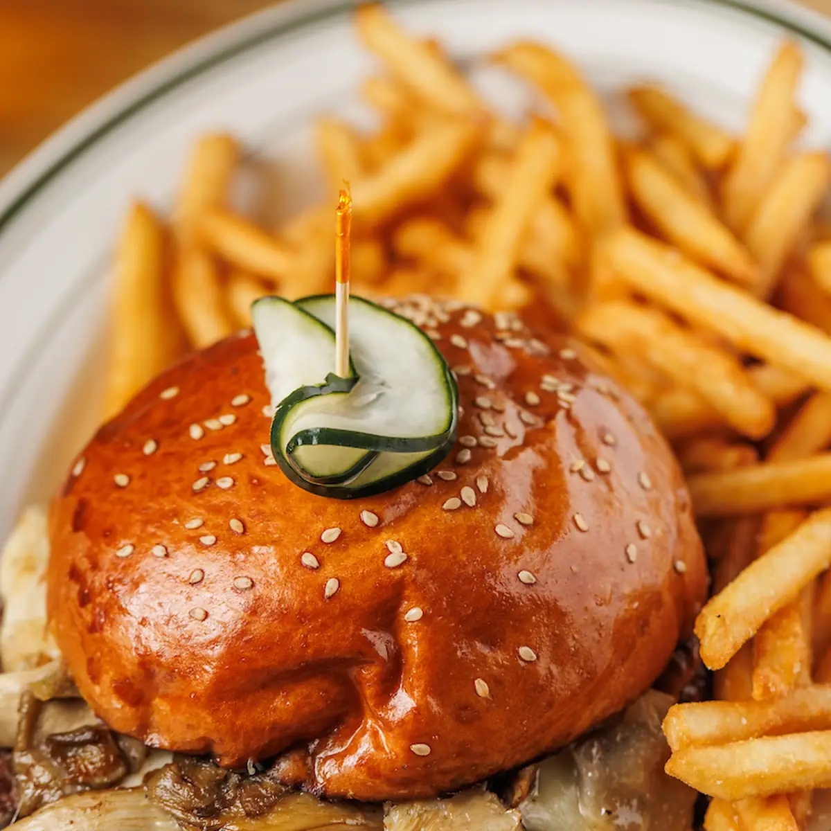 French Onion Burger