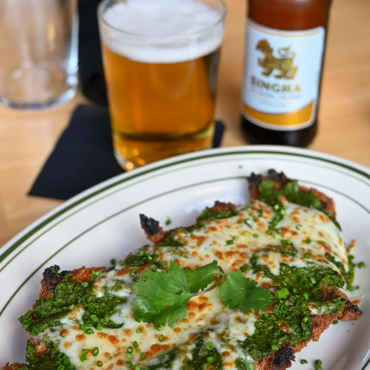 Garlic Spinach Schnitzel
