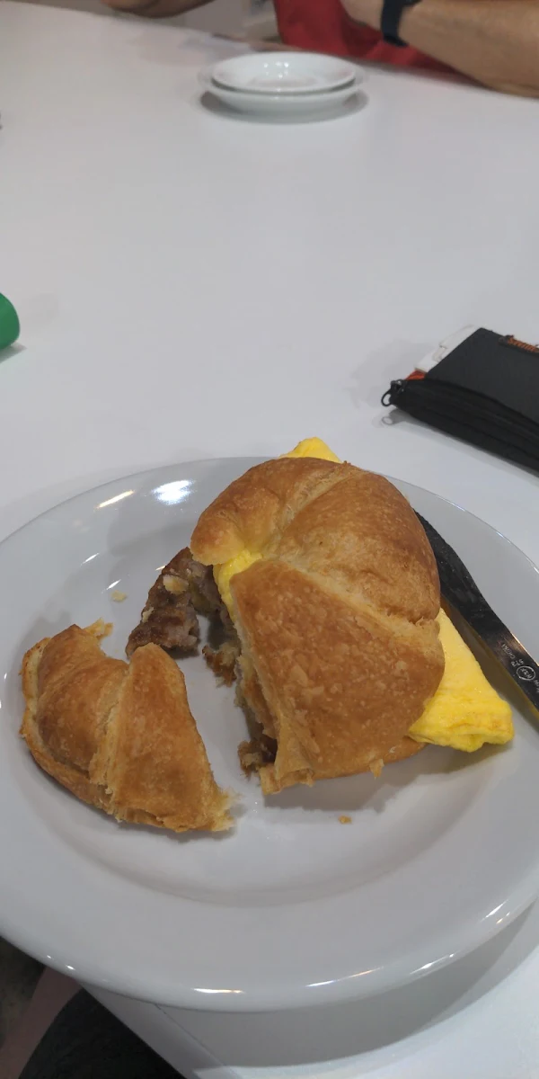 Sausage Egg and Cheese Croissant
