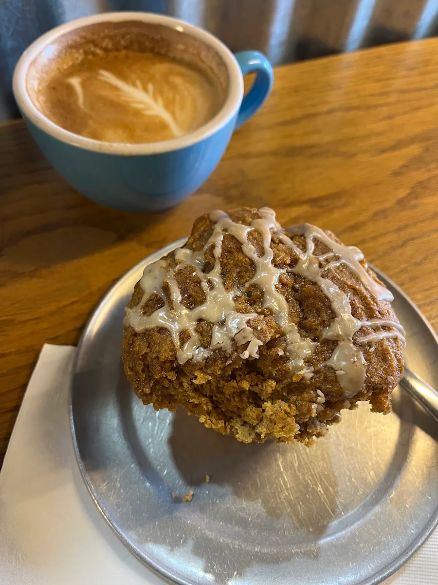 Pumpkin Spice Muffin and Latte