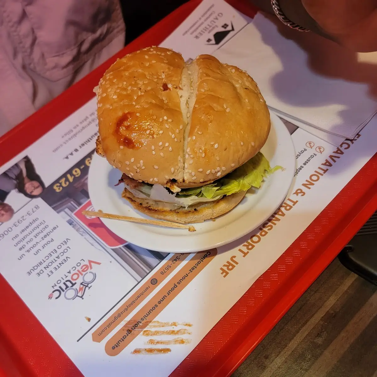 Hamburger with Fries