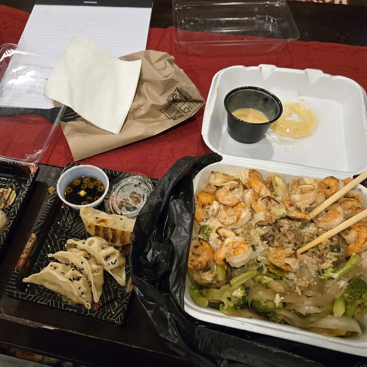 Hibachi Shrimp Gyoza Shumai Spring Rolls