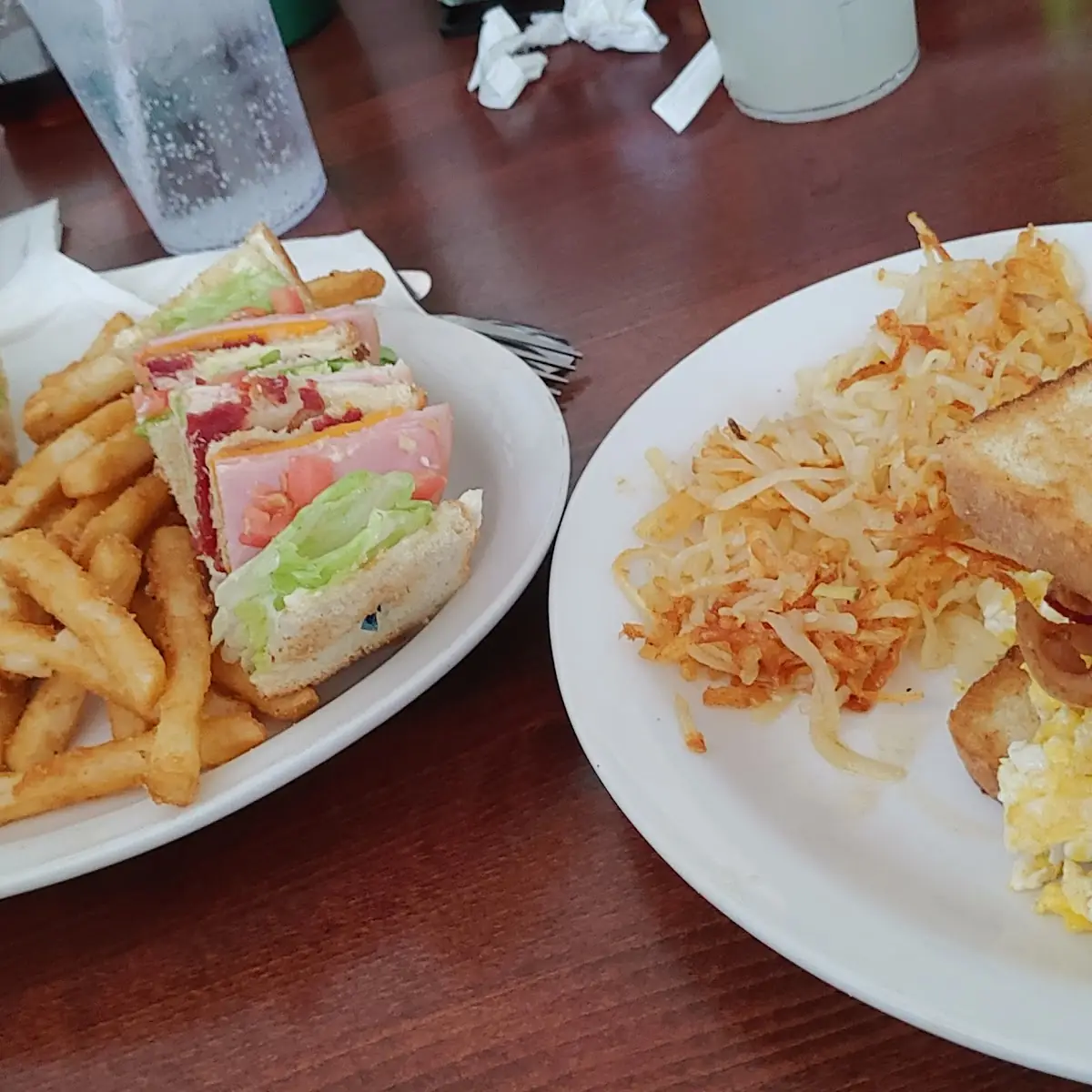 Rustic Club & Breakfast Sandwich