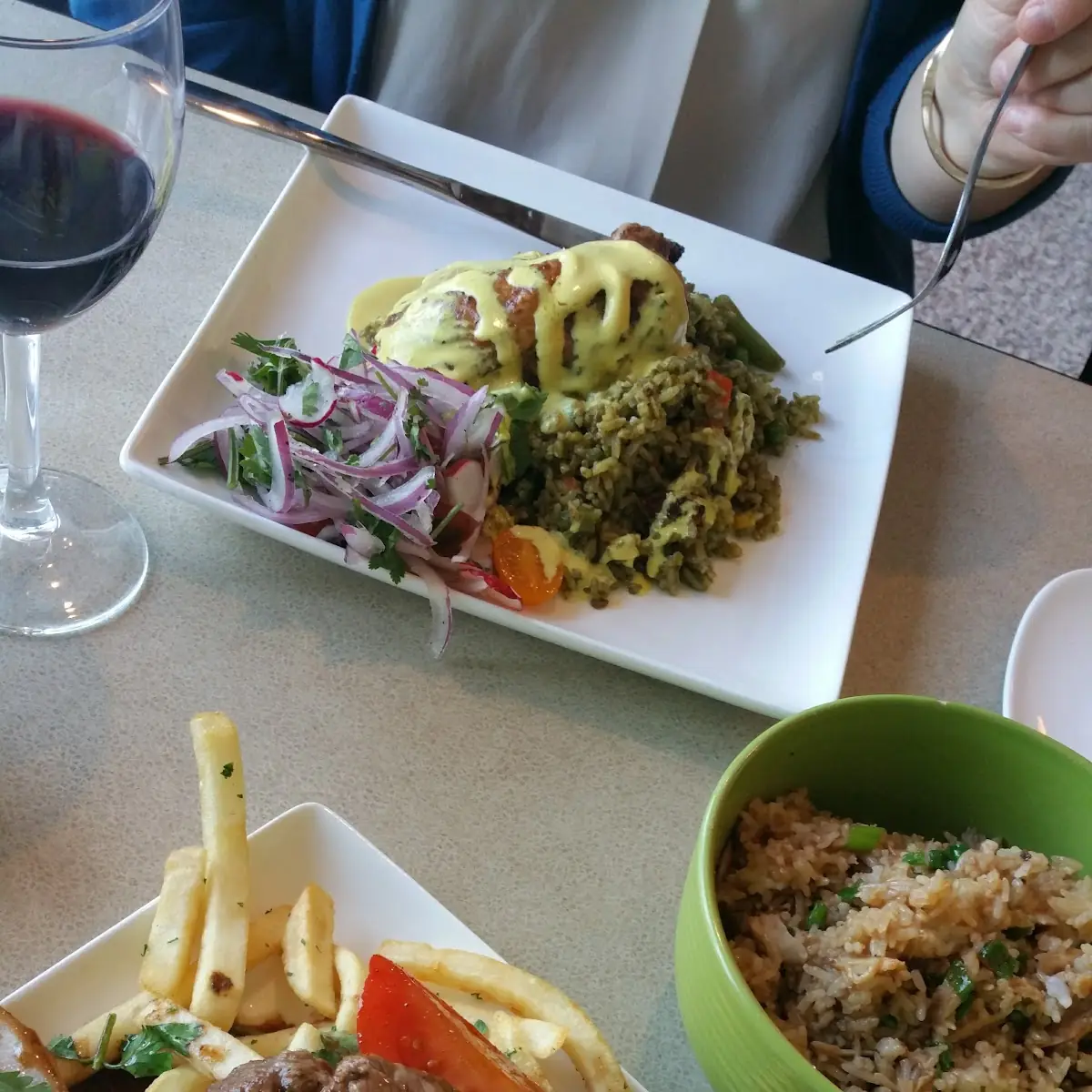 Lomo Saltado with Fried Yuca