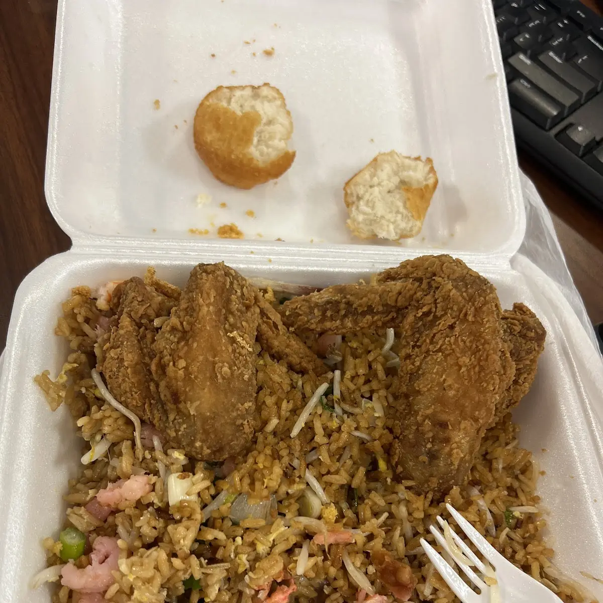 Wings & Shrimp Fried Rice