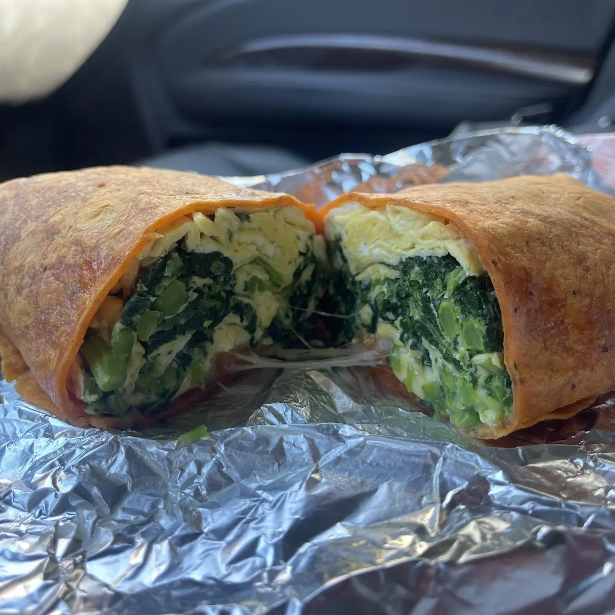 Broccoli Rabe Egg and Mozzarella Cheese Wraps