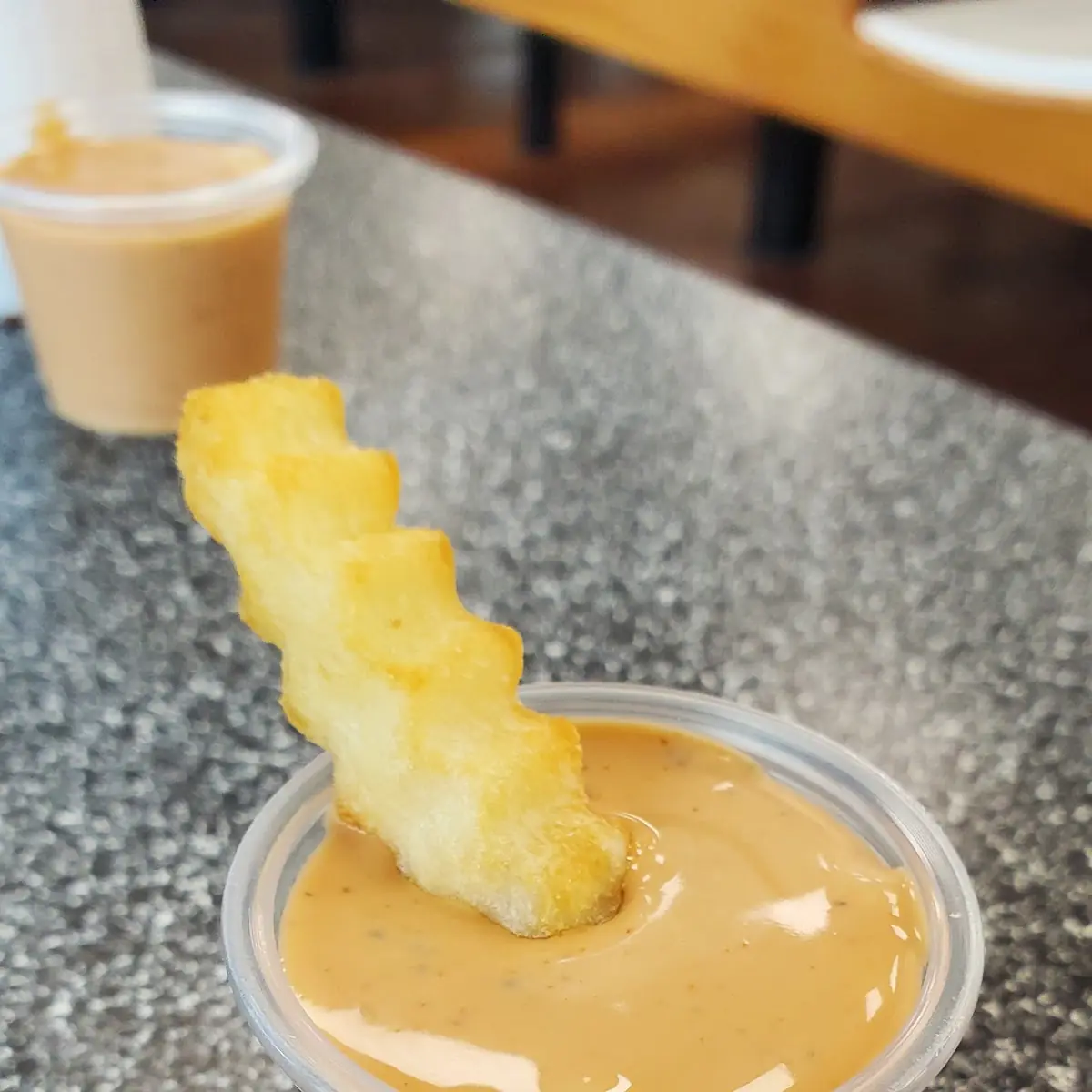 Braums Sauce and Crinkle Cut Fries