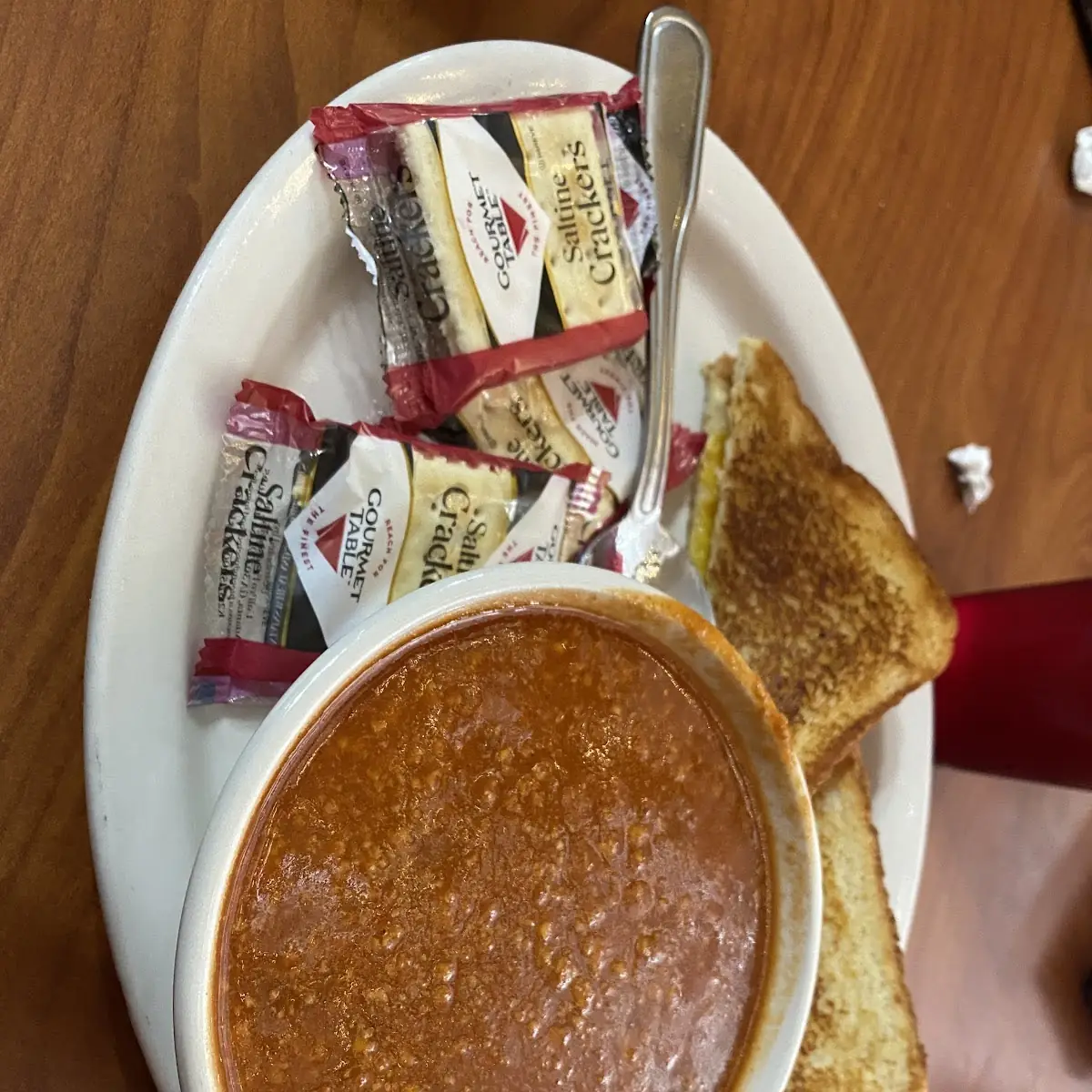 Chili and Grilled Cheese