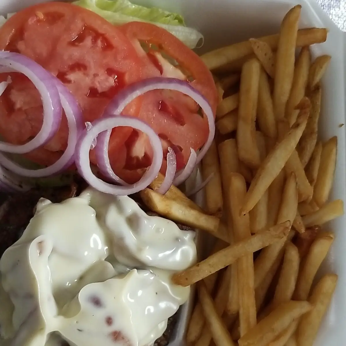 Dressed Bacon Cheeseburger with Fries