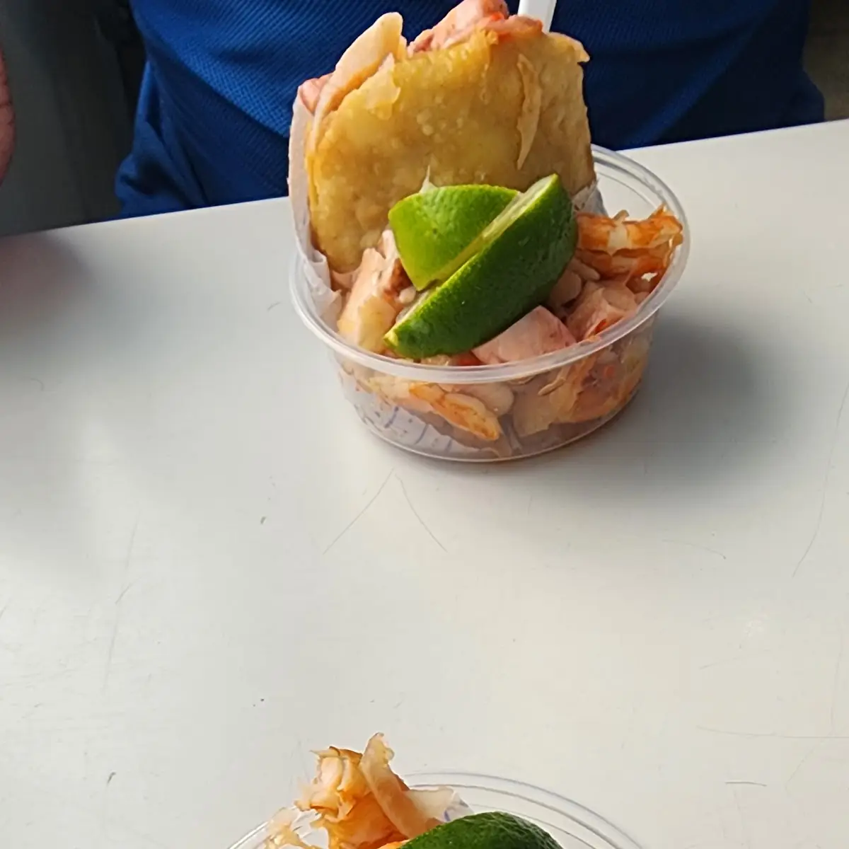 Arepa Rellena De Camarones