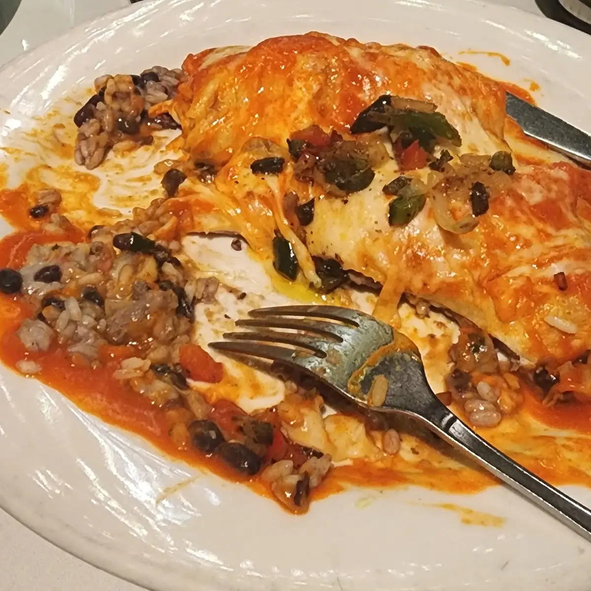 Barly and Filet Mignon Enchiladas