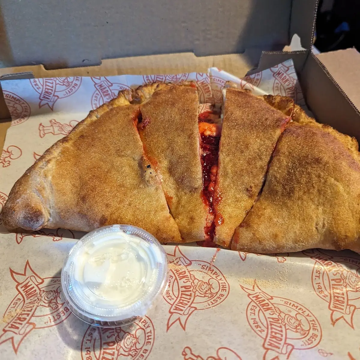 Cheese Cake Calzone