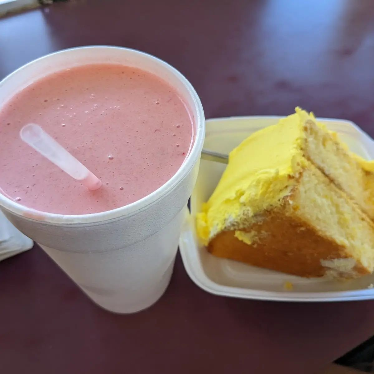 Strawberry Malt and Lemon Cake
