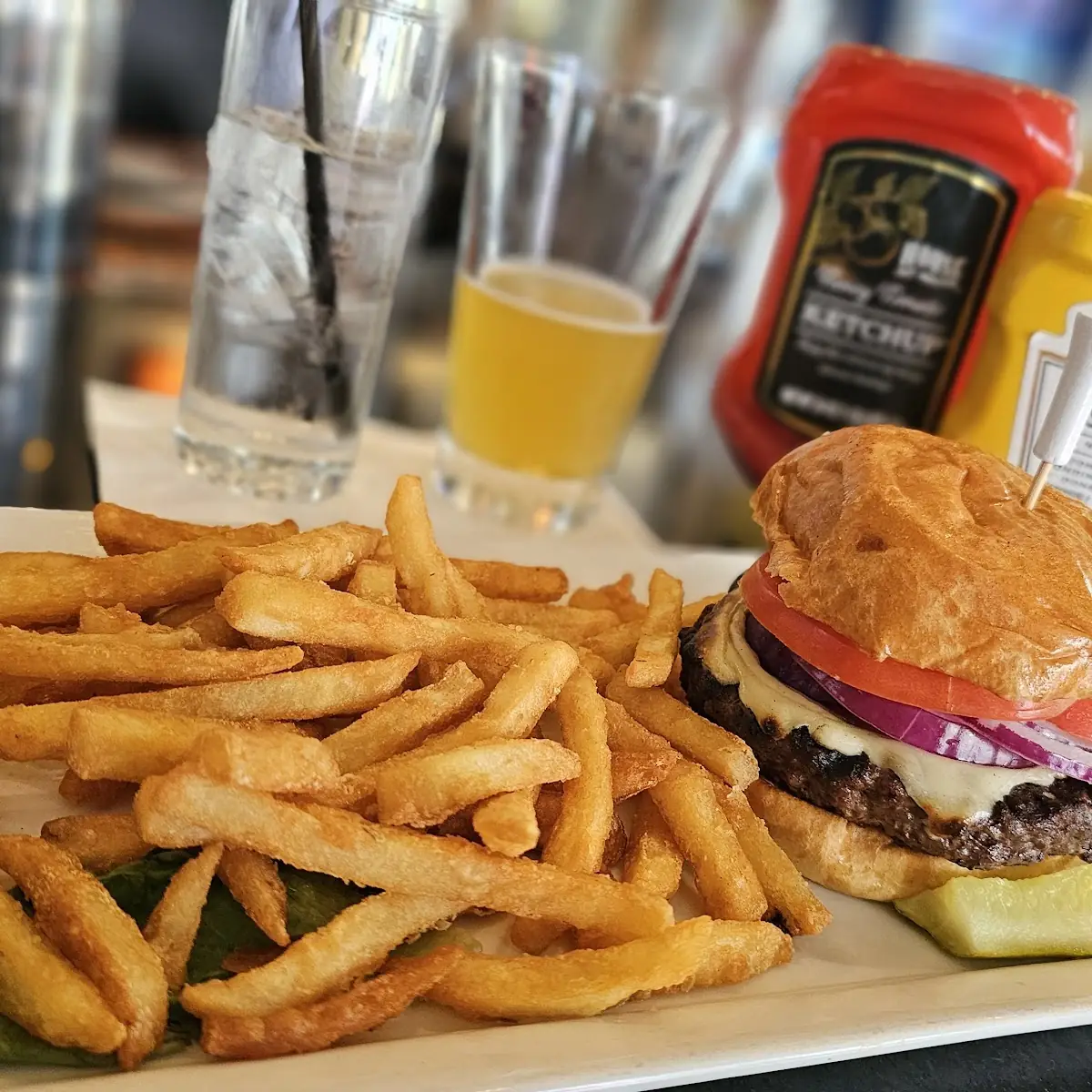 Basic Burger and Fries