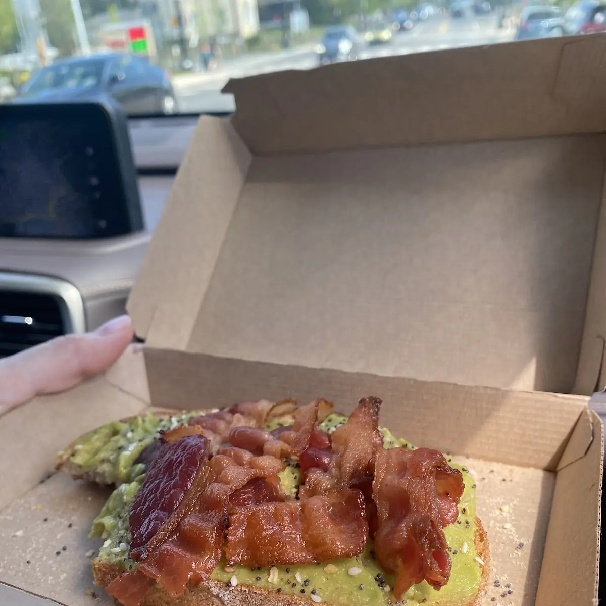 Bacon-Topped Avocado Toast