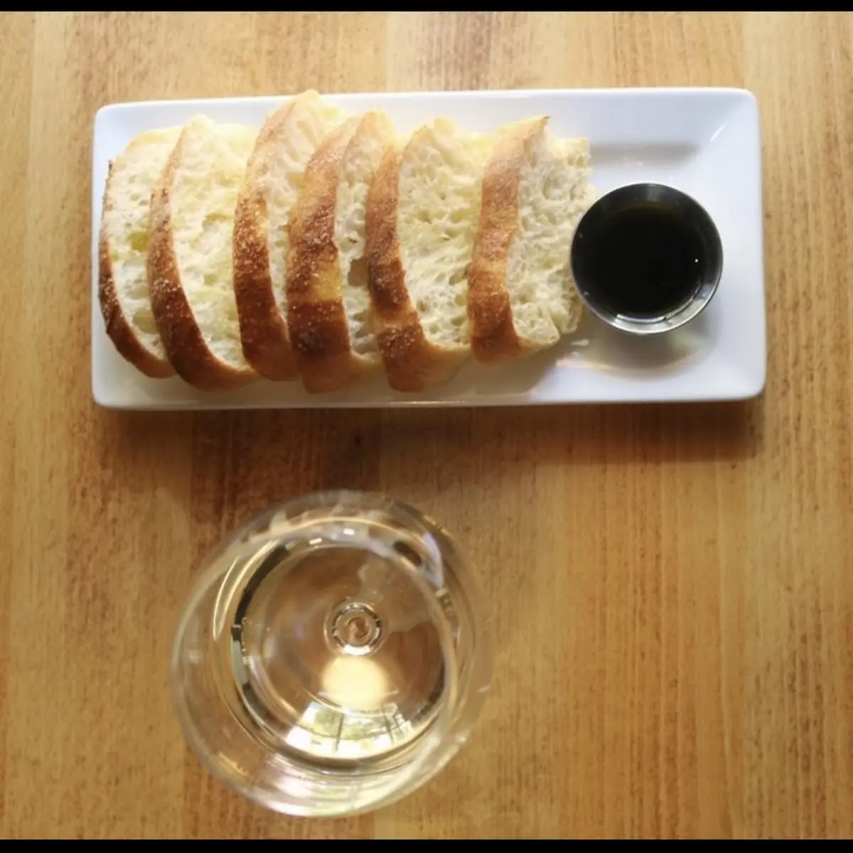 Fresh Baked Bread with Extra Virgin Olive Oil Reduced Balsamic