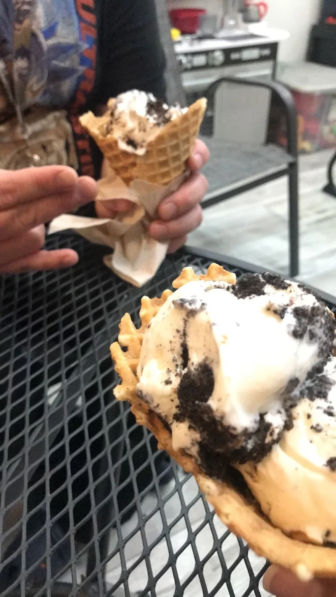 Cookies and Cream in a Waffle Cone