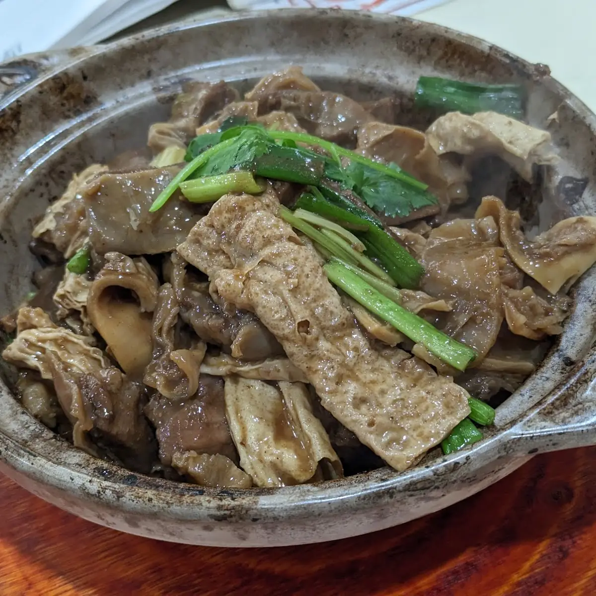Beef Brisket with Bean Curd Stick Casserole