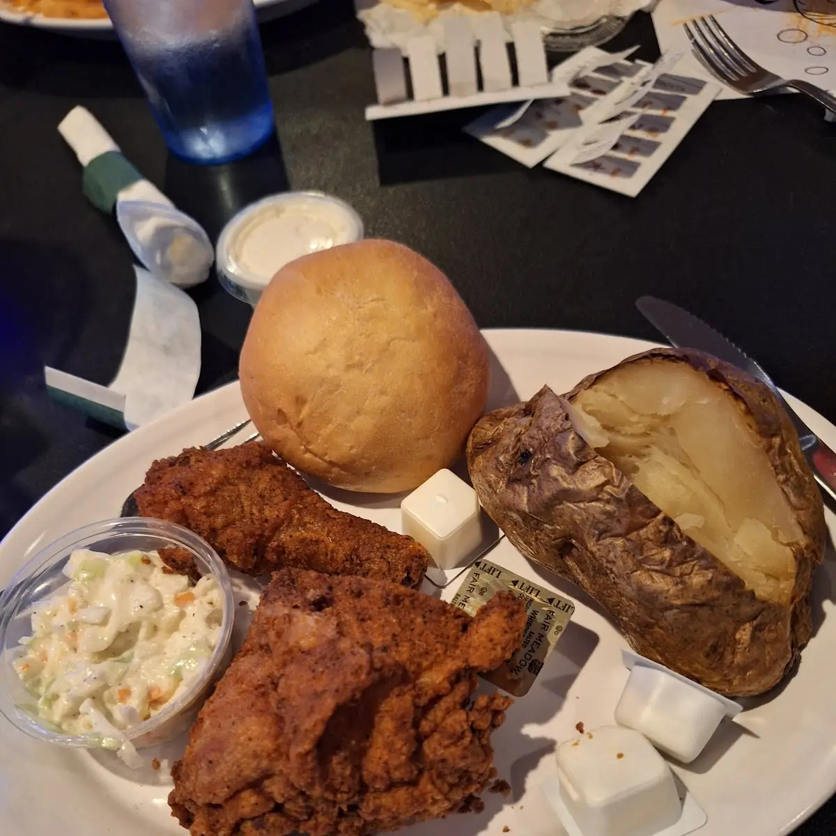 Broasted Chicken with Baked Potato