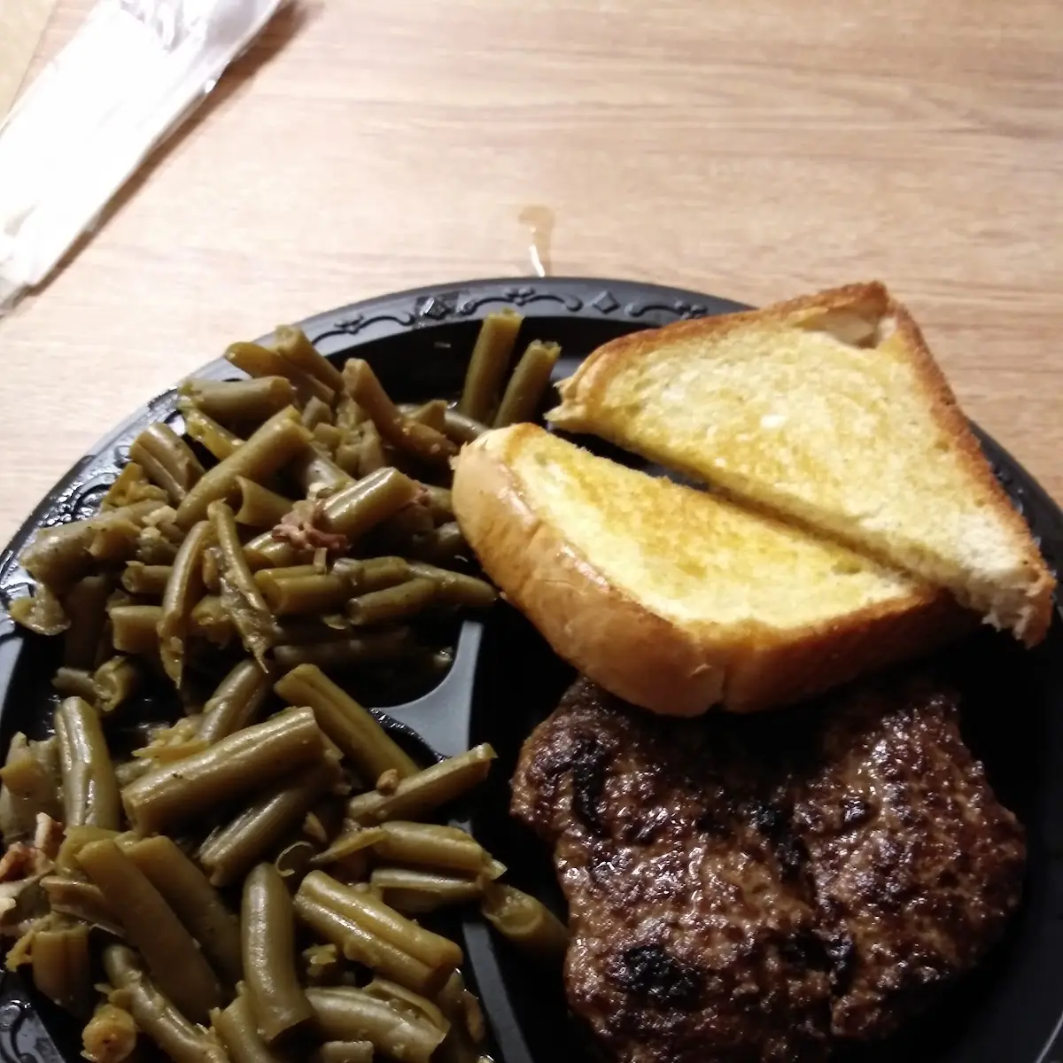 Hamburger Steak with Green Beans