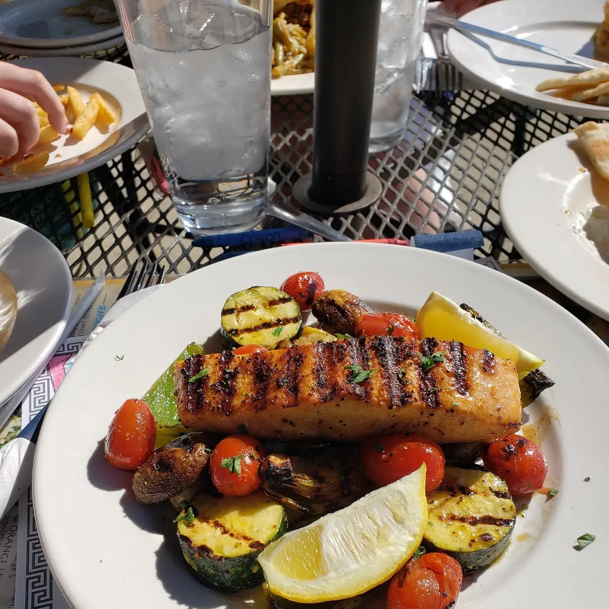 Taverna Style Grilled Salmon