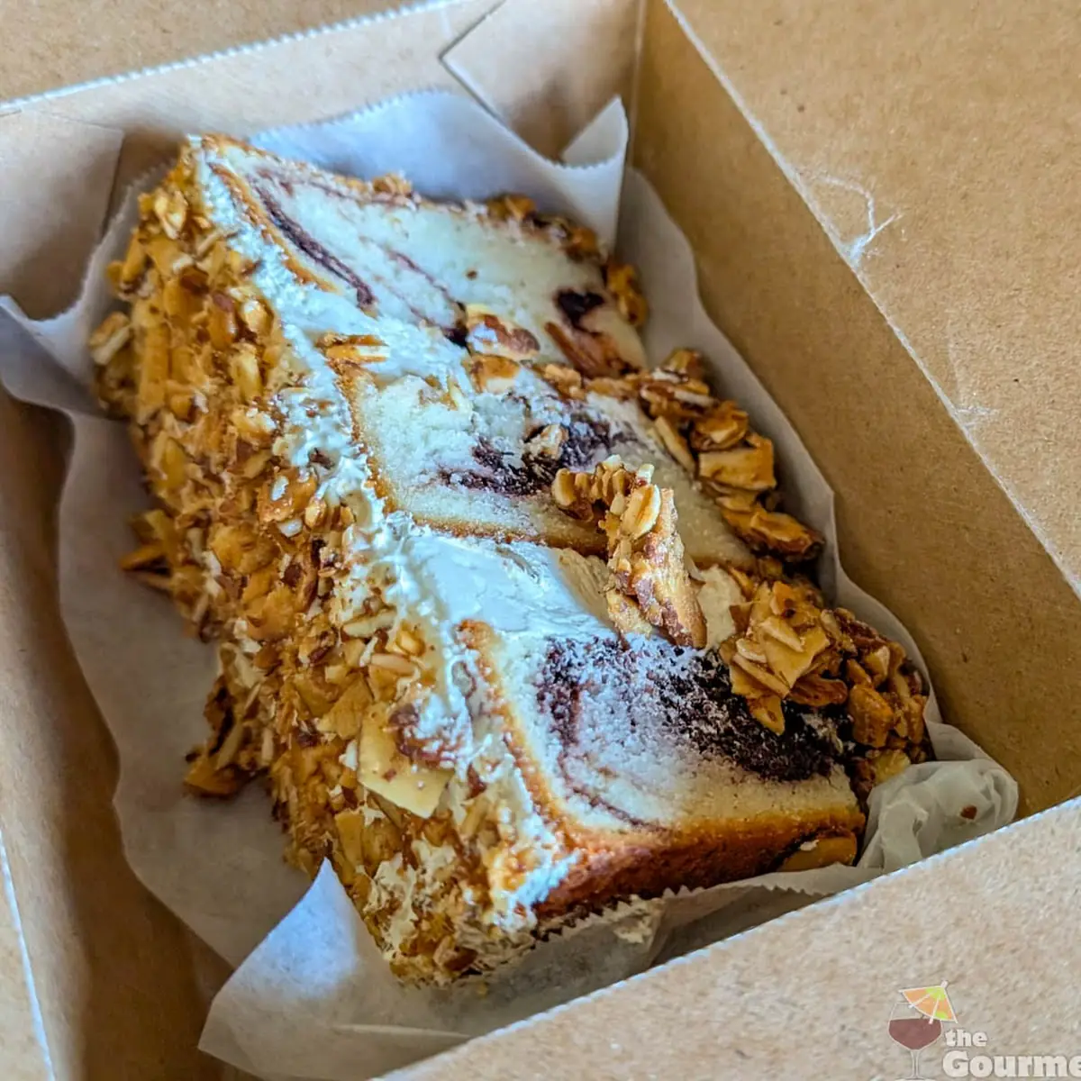 Burnt Almond Cake Slice