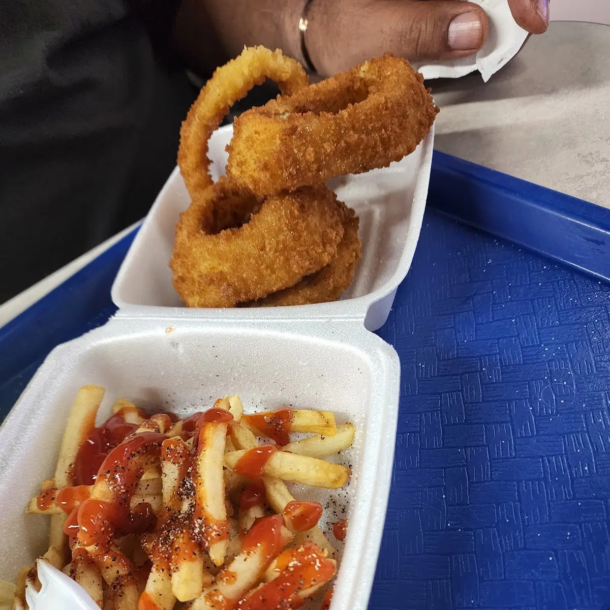 Onion Rings and Fries