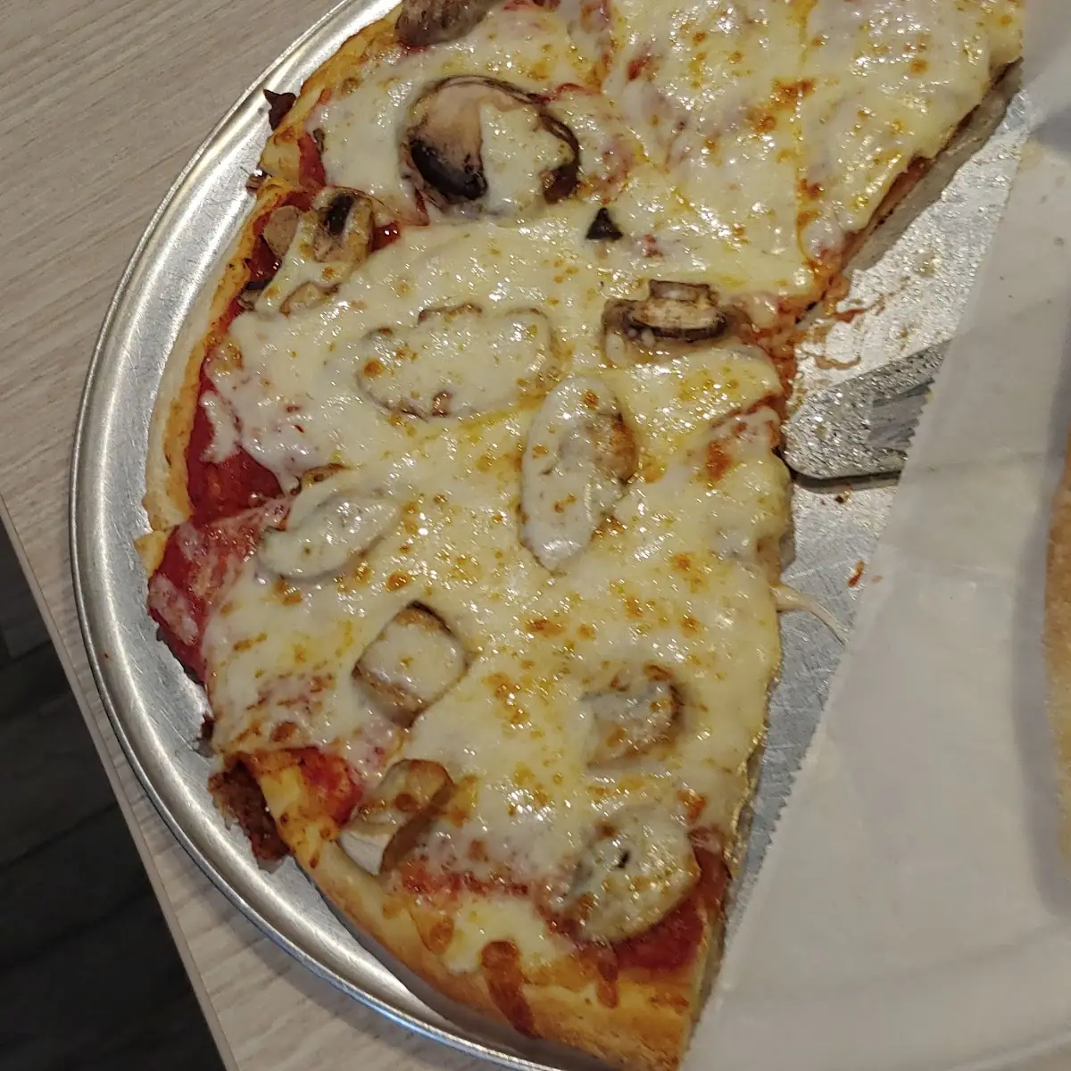 Pepperoni and Mushroom Pizza