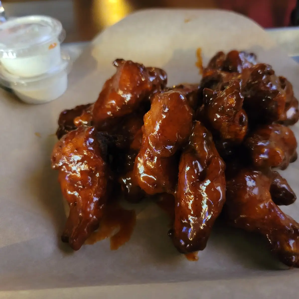 10 PC Wings with Secret Sauce a Must Try