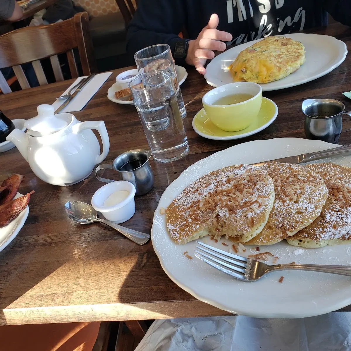 Blueberry Pancakes and Bacon