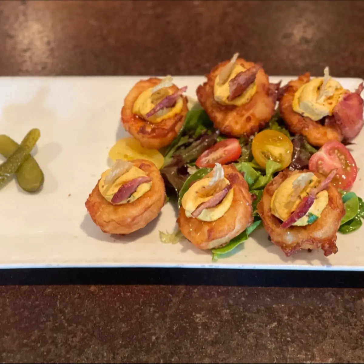 Tempura Deviled Eggs