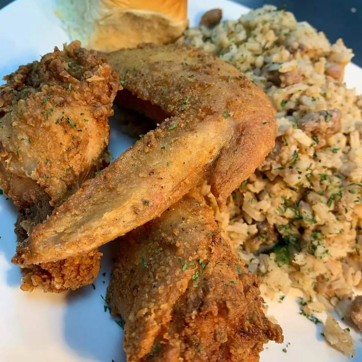 Fried Chicken and Rice